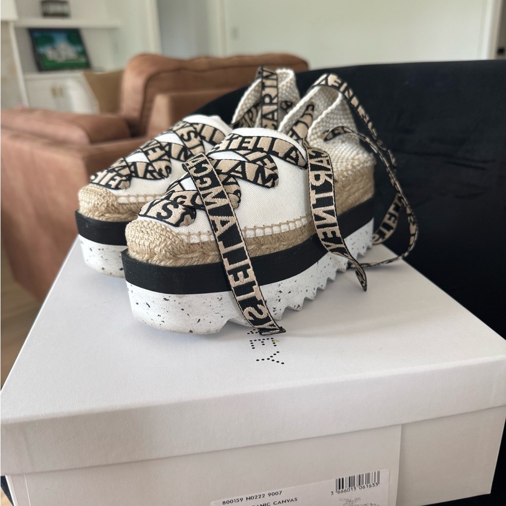 Stella McCartney Women's Espadrilles - Black and Cream